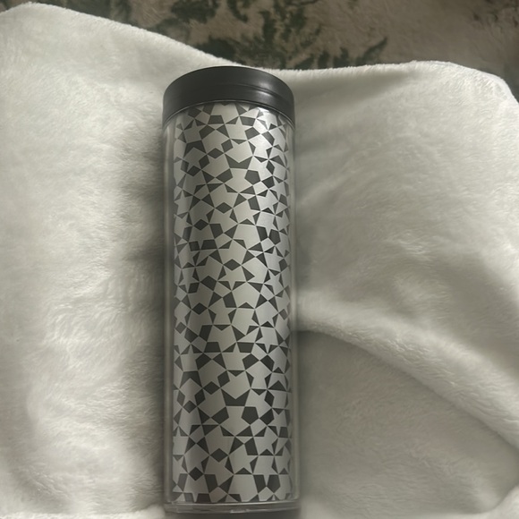 STARBUCKS 2011 20oz traveller cup black silver stars - Picture 3 of 4